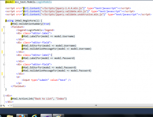 c# razor partial view